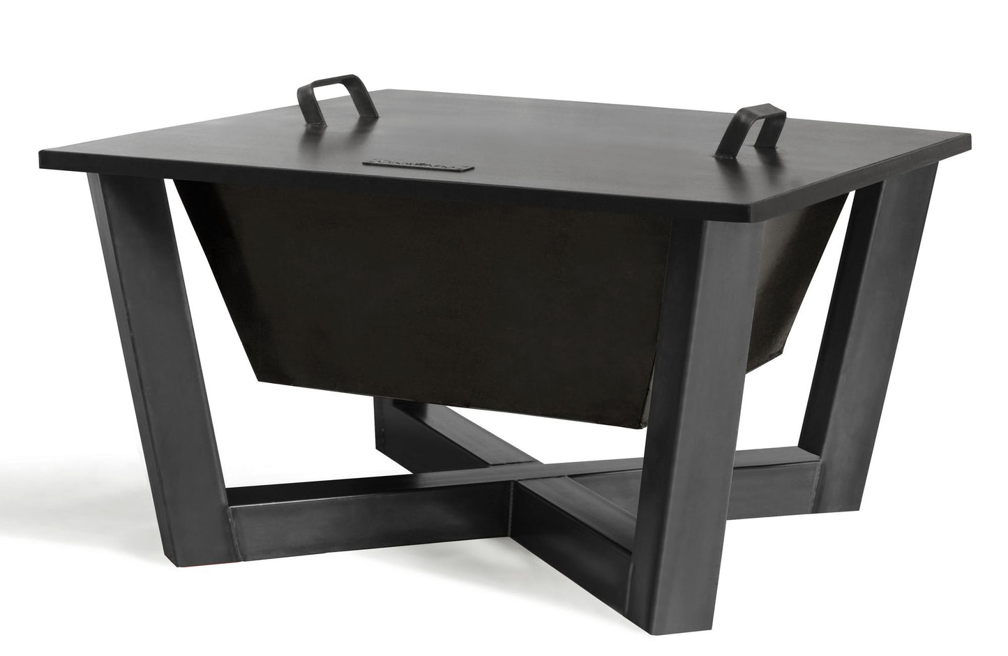 Natural Steel Fire Bowl Lid with Rim